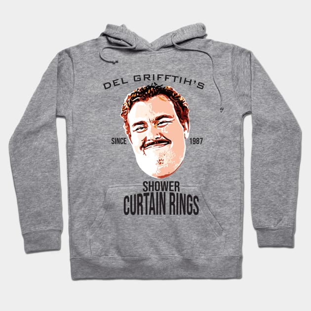 Del Griffith's Shower Curtain Rings - Since 1987 Hoodie by Geminiguys